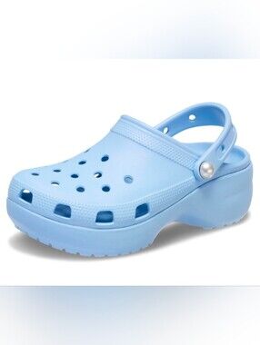 Crocs Women's Classic Platform Pearl Clog